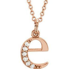 Load image into Gallery viewer, .025 CTW Diamond Lowercase Initial a 16" Necklace
