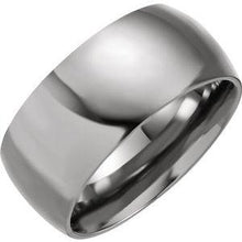 Load image into Gallery viewer, Black Titanium 6 mm Domed Polished Band