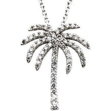 Load image into Gallery viewer, 1/4 CTW Diamond Palm Tree 16" Necklace