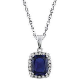 Amethyst & .05 CTW Diamond 18