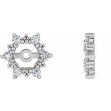 Load image into Gallery viewer, 1/4 CTW Diamond Earring Jackets with 4.5mm ID