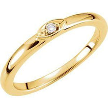 Load image into Gallery viewer, .025 CTW Diamond Stackable Ring