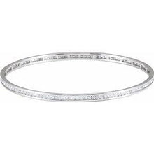 Load image into Gallery viewer, 2 1/4 CTW Diamond Stackable Bangle 8" Bracelet