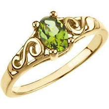 Load image into Gallery viewer, Youth Imitation Birthstone Ring