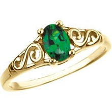 Load image into Gallery viewer, Youth Imitation Birthstone Ring