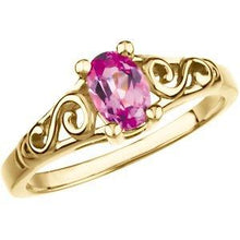 Load image into Gallery viewer, Youth Imitation Birthstone Ring