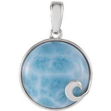 Load image into Gallery viewer, Larimar Cabochon Pendant
