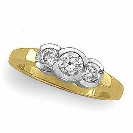 3/4 CTW Diamond Three-Stone Anniversary Band