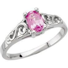 Load image into Gallery viewer, Youth Imitation Birthstone Ring