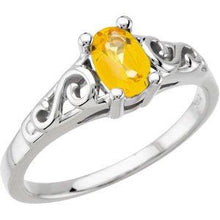 Load image into Gallery viewer, Youth Imitation Birthstone Ring