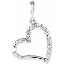 Load image into Gallery viewer, .06 CTW Diamond Heart Pendant