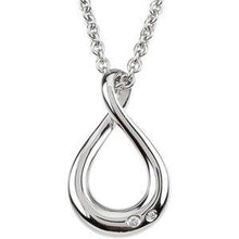 Load image into Gallery viewer, .015 CTW Diamond Infinity-Inspired 18" Necklace