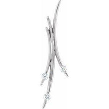 Load image into Gallery viewer, 1/2 CTW Diamond 3-Stone Freeform Pendant