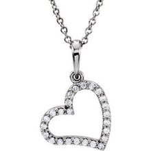 Load image into Gallery viewer, 1/10 CTW Diamond 16" Necklace