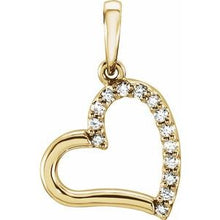 Load image into Gallery viewer, .06 CTW Diamond Heart Pendant
