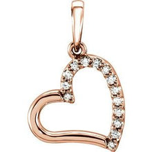 Load image into Gallery viewer, .06 CTW Diamond Heart Pendant