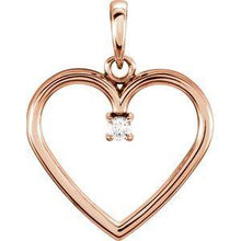 Load image into Gallery viewer, .03 CTW Diamond Heart Pendant