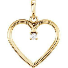 Load image into Gallery viewer, .03 CTW Diamond Heart Pendant
