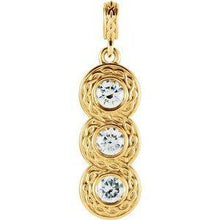 Load image into Gallery viewer, 1/3 CTW Diamond Three-Stone Pendant