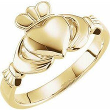 Load image into Gallery viewer, 7.5 mm Claddagh Ring