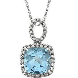 Amethyst & .03 CTW Diamond 18