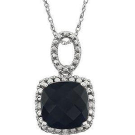 Amethyst & .03 CTW Diamond 18