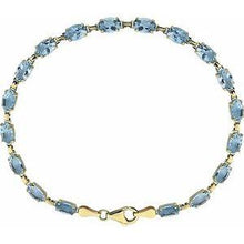 Load image into Gallery viewer, Lab-Grown Blue Sapphire 7.25" Bracelet