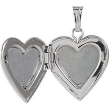 Load image into Gallery viewer, 13.5x12.75 mm .010 CTW Diamond Heart Locket