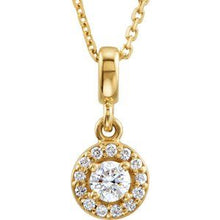 Load image into Gallery viewer, 1/5 CTW Diamond Halo-Style 18" Necklace