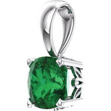 Load image into Gallery viewer, Chatham® Created Emerald Pendant