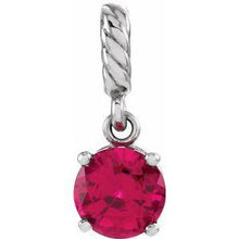 Load image into Gallery viewer, Chatham® Created Ruby Rope Pendant