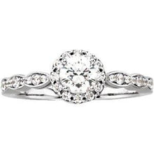 Load image into Gallery viewer, 3/4 CTW Diamond Halo-Style Engagement Ring