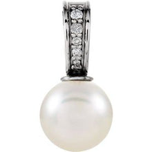 Load image into Gallery viewer, Freshwater Cultured Pearl & .03 CTW Diamond Pendant