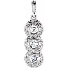 Load image into Gallery viewer, 1/3 CTW Diamond Three-Stone Pendant
