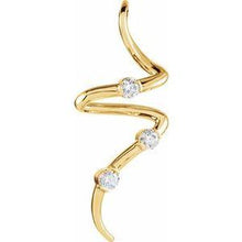 Load image into Gallery viewer, 1/2 CTW Diamond 3-Stone Pendant
