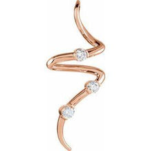 Load image into Gallery viewer, 1/2 CTW Diamond 3-Stone Pendant