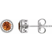 Load image into Gallery viewer, Garnet "January" Birthstone Earrings