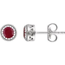 Load image into Gallery viewer, Garnet "January" Birthstone Earrings