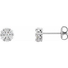 Load image into Gallery viewer, 1/10 CTW Diamond Earrings