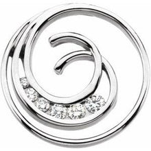 Load image into Gallery viewer, Journey Diamond Spiral Pendant