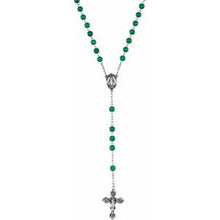 Load image into Gallery viewer, Dyed Green Quartz Rosary