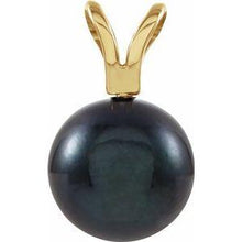Load image into Gallery viewer, Black Akoya Cultured Pearl Pendant