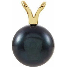 Load image into Gallery viewer, Black Akoya Cultured Pearl Pendant
