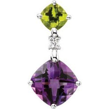 Load image into Gallery viewer, Multi-Gemstone & Diamond Pendant
