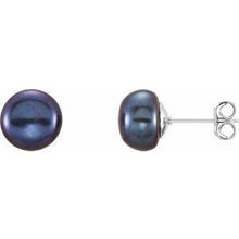 Load image into Gallery viewer, 5-6 mm White Freshwater Cultured Pearl Earrings