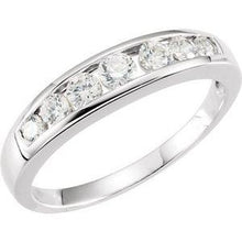 Load image into Gallery viewer, 3/8 CTW Diamond 7 Stone Anniversary Band