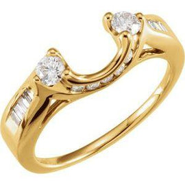 1/2 CTW Diamond Wrap-Style Ring Enhancer