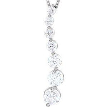 Load image into Gallery viewer, 1/2 CTW Diamond Journey 18" Necklace