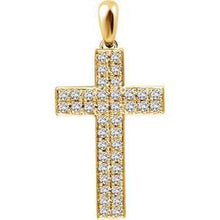Load image into Gallery viewer, 1/4 CTW Diamond Cross Pendant