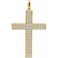 Load image into Gallery viewer, 1/4 CTW Diamond Cross Pendant
